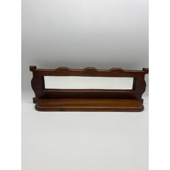 No brand / Not sure Wall Decor Vintage Wood Mirror Wall Shelf